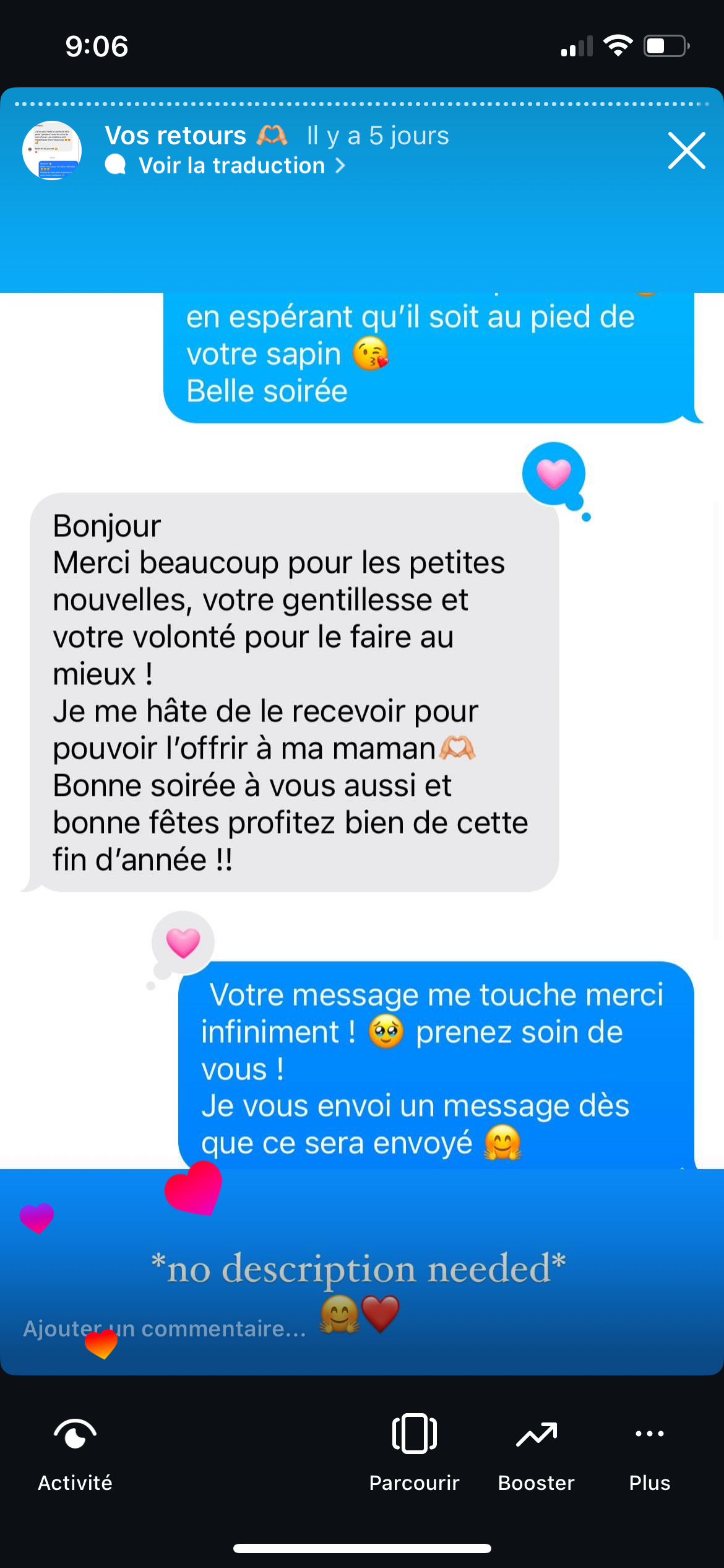 Témoignage client sur Les Crins de Quarwyn — 11